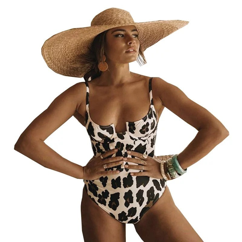 Leopard print swimsuit